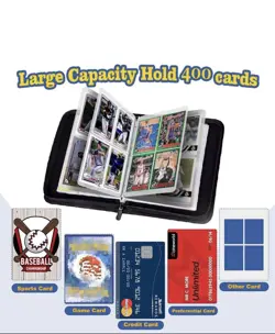 New Card Binder for Pokemon Cards Holder Fits 400 Cards with 50 Removable Sleeve - Image 8