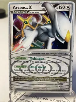Pokemon TCG Arceus Lv.X 94/99 2009 Holo DMG see pics - Image 1