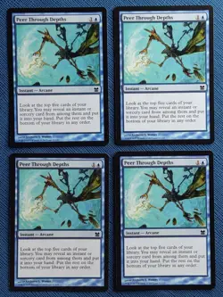 MTG 4x Peer Through Depths x4 NM Modern Masters 2013 Magic the Gathering Playset - Image 3