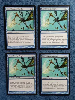 MTG 4x Peer Through Depths x4 NM Modern Masters 2013 Magic the Gathering Playset - Image 4