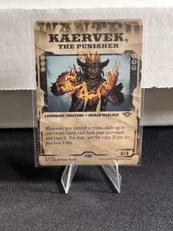 Magic the Gathering Foil Kaervek, Punisher Showcase Outlaws of Thunder Junction - Image 1