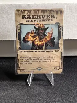 Magic the Gathering Foil Kaervek, Punisher Showcase Outlaws of Thunder Junction - Image 2