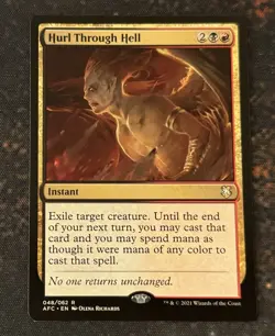 Hurl Through Hell - AFC 048/062 - Commander Forgotten Realms - MTG - LP - Image 1