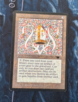 MTG Antiquities Urza's Miter NM / LP Vintage Magic - Image 3