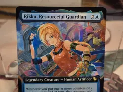 0145 Rikku, Resourceful Guardian EXTENDED ART FOIL Final Fantasy Card MTG FIN - Image 2