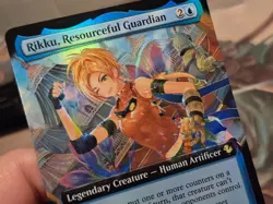 0145 Rikku, Resourceful Guardian EXTENDED ART FOIL Final Fantasy Card MTG FIN - Image 4