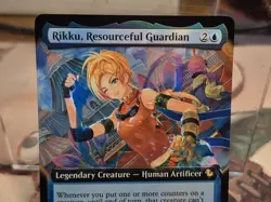 0145 Rikku, Resourceful Guardian EXTENDED ART FOIL Final Fantasy Card MTG FIN - Image 7