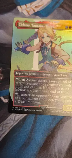 0405 Zidane, Tantalus Thief BORDERLESS FOIL Final Fantasy NM Card MTG FFIX FIN - Image 7