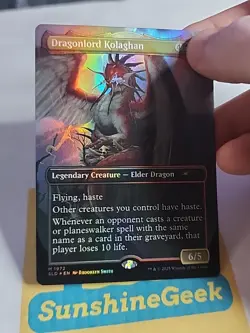 Dragonlord Kolaghan (1972) (Rainbow Foil) Secret Lair Drop Foil - Image 5