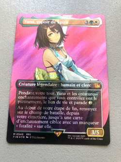 Mtg Magic Final Fantasy Yuna Hope of Spira Surge FOIL 549 Borderless French NM - Image 5