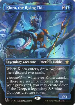 Kiora, the Rising Tide- Foundations Mana Foil 0 MTG-NM - Image 1