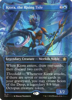 Kiora, the Rising Tide- Foundations Mana Foil 0 MTG-NM - Image 2