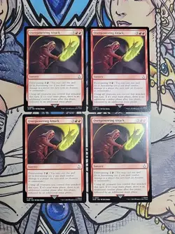 4x Overpowering Attack NM/M ACR MTG Magic - Image 1