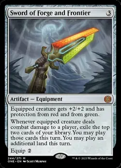 MTG Sword of Forge and Frontier - Foil NM-Mint Phyrexia: All Will Be One - Image 1