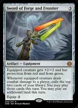 MTG Sword of Forge and Frontier - Foil NM-Mint Phyrexia: All Will Be One - Image 2