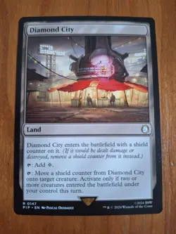 Diamond City PIP 147 Rare Fallout Universes Beyond Land NM MTG - Image 1