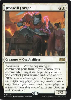 Ironwill Forger Commander: Tarkir: Dragonstorm Non-Foil Near Mint or Better - Image 2