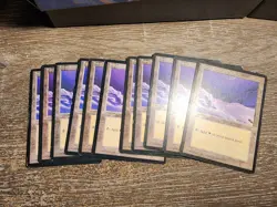 11 x SNOW COVERED Plains Ice Age Magic The Gathering MP - Image 2