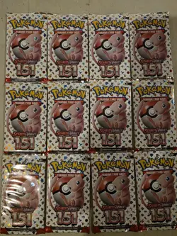 Pokemon TCG S&V 3.5: 151 Booster Pack Lot Of 12 Factory Sealed - Image 1