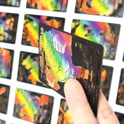 55Pcs/box Rainbow Pokemon Gold Cards Vmax GX EX Silver Black Flash Cards English - Image 19