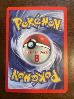 1999 Pokémon Misty's TRAINER DECK B Water Energy MINT 102/102 Red Back RARE - Image 1
