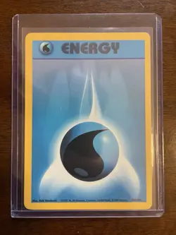 1999 Pokémon Misty's TRAINER DECK B Water Energy MINT 102/102 Red Back RARE - Image 4