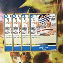 4X One Piece Card Game Sanji's Pilaf OP03-056 Uncommon NM - Image 1