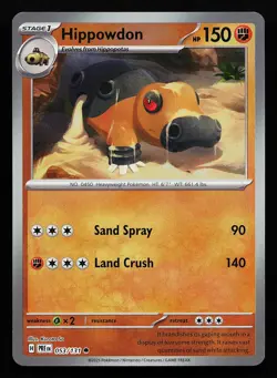 Hippowdon 053/131 Master Ball Prismatic Evolutions Pokémon Card - Image 3