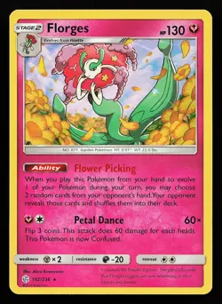 Florges 152/236 Holo Rare Cosmic Eclipse Pokémon Card - Image 1