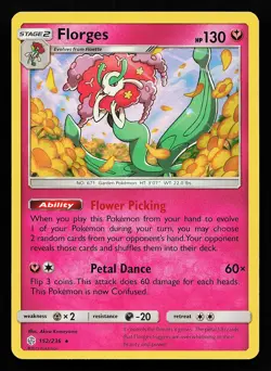 Florges 152/236 Holo Rare Cosmic Eclipse Pokémon Card - Image 3