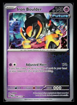 Iron Boulder 046/131 Poke Ball Reverse Holo Prismatic Evolutions Pokémon Card - Image 3