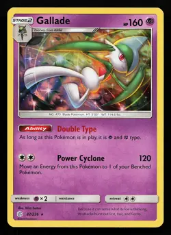 Gallade 82/236 Holo Rare Cosmic Eclipse Pokémon Card - Image 3