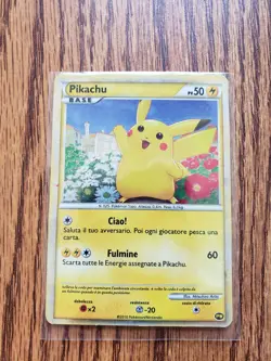 Pokemon TCG Pikachu World Italian Promo 2010 - Image 1
