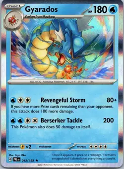 Gyarados 043/193 Holo Rare Paldea Evolved PAL NM Pokemon TCG Card - Image 1