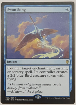 Magic the Gathering - Swan Song Card - Commander 2016 - Image 1