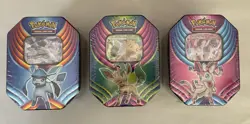 Pokemon Evolution Celebration Set 3 Tins GLACEON GX SYLVEON LEAFEON NEW SEALED - Image 3