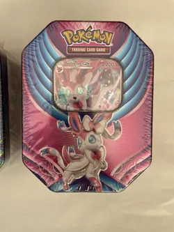 Pokemon Evolution Celebration Set 3 Tins GLACEON GX SYLVEON LEAFEON NEW SEALED - Image 4