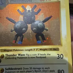 Magneton Shadowless Holo Base Set 9/102 Wizards Pokémon TCG Unlimited Rare Card - Image 11