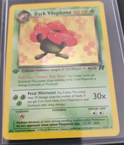Dark Vileplume Pokemon First Edition Holo Team Rocket 13/82 1st ed - Image 16