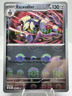 Pokemon TCG - Escavalier - 060/086 - (Poke Ball Pattern) - SV: Black Bolt - Image 3