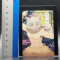 Inosuke Hashibira Demon Slayer Card CCG Japanese BANDAI #2516350 #004 0717 - Image 2