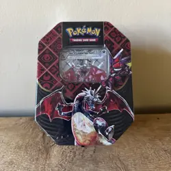 Pokemon TCG Paldean Fates Shiny Charizard ex Tin Factory Sealed - Image 1