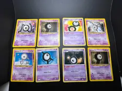 Pokemon TCG Unown   Neo Discovery Mysterious Treasures- Vintage X 8 - Image 1