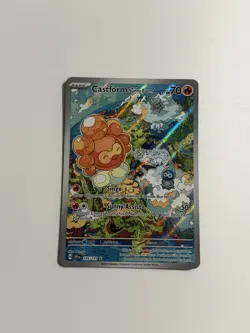 2024 Pokemon SV Surging Sparks SSP EN Castform Sunny Form #195/191 - Image 3