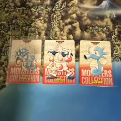 1996 Pokemon Red Version X3 Singles Japanese Pocket Monsters Bandai Carddass - Image 1