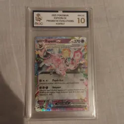 Espeon Ex Prismatic Evolutions MGC 10 Graded Pokemon Card PSA - Image 3