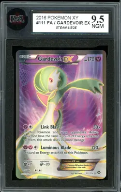 2016 Pokemon Steam Siege #111 Gardevoir EX Full Art KSA 9.5 NGM - Image 1