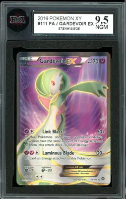 2016 Pokemon Steam Siege #111 Gardevoir EX Full Art KSA 9.5 NGM - Image 3
