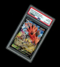 2022 Pokemon ASTRAL RADIANCE FULL ART GALARIAN ZAPDOS V HOLO TG19 PSA 10 GEM! - Image 2