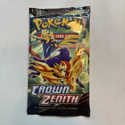Pokemon Crown Zenith Booster Pack 10 Cards (in 1 Pack) Factory Sealed Fast Ship - Image 1